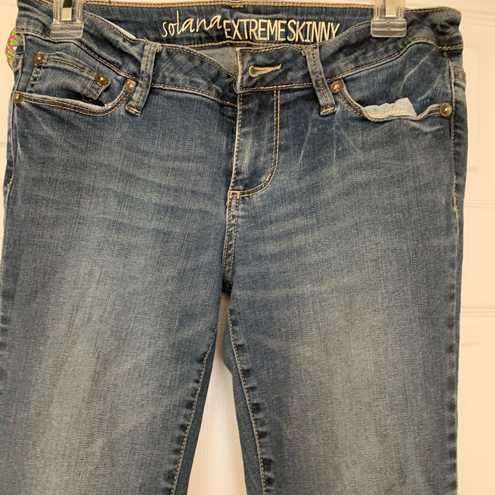 A gentle use jeans